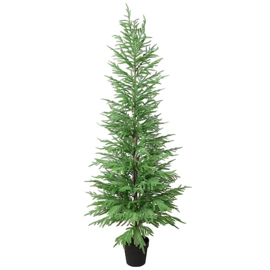 Northlight 6ft. Unlit Medium Norfolk Pine Artificial Potted Christmas Tree